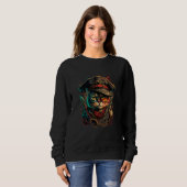 Sweatshirt Sail the Seven Seas with Pirate Cat Design for Ani (Devant entier)