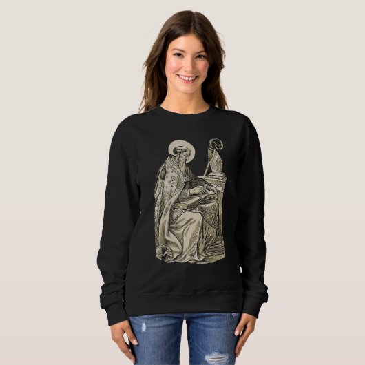 Sweatshirt Saint Augustin de Philosophe catholique (Devant entier)