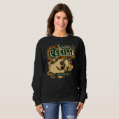 Sweatshirt Saint Cécile de Rome Patron Saint de la Musique Ca (Devant entier)