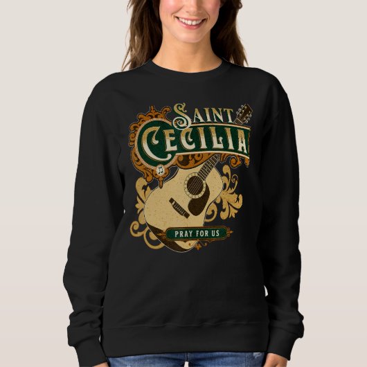 Sweatshirt Saint Cécile de Rome Patron Saint de la Musique Ca (Devant)