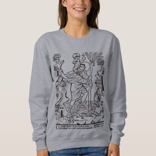 Sweatshirt Saint Christophe catholique romain (Devant)