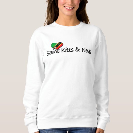 Sweatshirt Saint-Christophe-et-Niévès Amour (Devant)