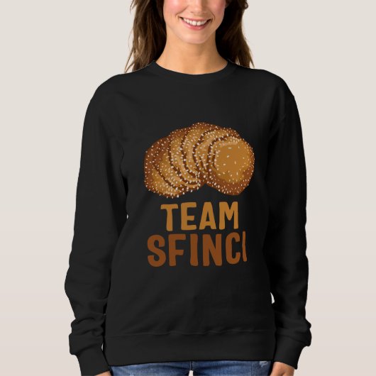 Sweatshirt Saint Joseph's Day Team Sfinci Cute Sicilian Desse (Devant)