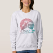 Sweatshirt Saint-Martin | Sint Martin Retro Gradient (Devant)