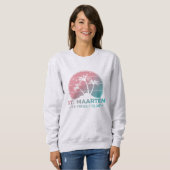 Sweatshirt Saint-Martin | Sint Martin Retro Gradient (Devant entier)