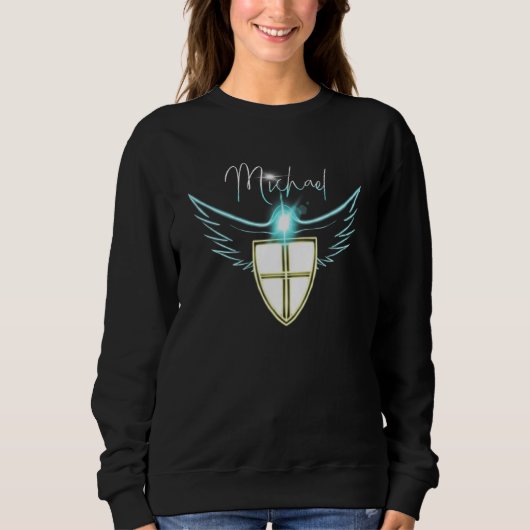 Sweatshirt Saint Michel Archange catholique Angel (Devant)