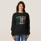 Sweatshirt Saint Patrick's Day Irish Italian St Paddy's Day   (Devant entier)