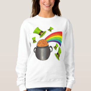 Sweatshirt Saint Patrick's Day Pot o Gold Rainbow Leprechaun