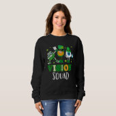 Sweatshirt Saint Patrick's Day Vision Escouade Optométris Opt (Devant entier)