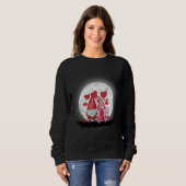 Sweatshirt Saint Valentin Amour mignon Gnome Holding Heart Fu (Devant entier)