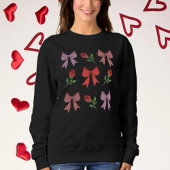 Sweatshirt Saint-Valentin Bows rouges et roses mignons