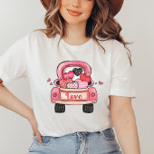 Sweatshirt Saint Valentin coeur chemise de voiture, cadeau de