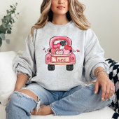 Sweatshirt Saint Valentin coeur chemise de voiture, cadeau de