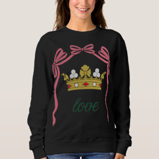 Sweatshirt Saint-Valentin Coquette Cœur Nœud Saint-Valentin