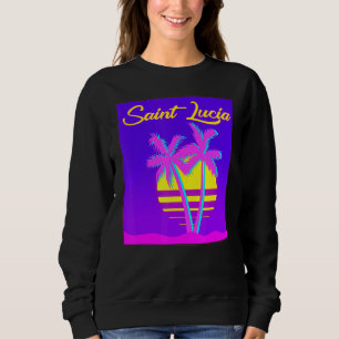 Sweatshirt Sainte-Lucie Voyage Summer Vacances Plage