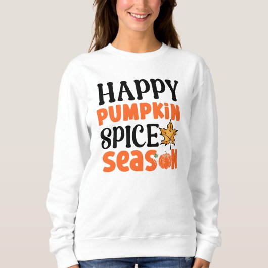 Sweatshirt Saison automnale saveur de citrouille (Devant)