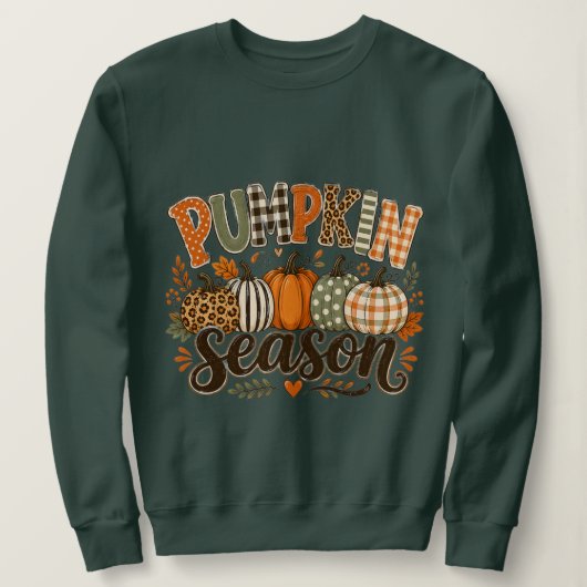 Sweatshirt Saison de citrouille automne (Design devant)