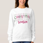 Sweatshirt Saison de Noël Femme élégante (Devant)