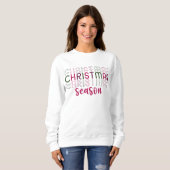 Sweatshirt Saison de Noël Femme élégante (Devant entier)