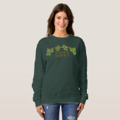 Sweatshirt Saison douillette automne feuilles design (Devant entier)