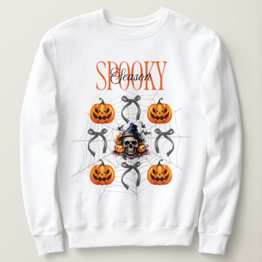 Sweatshirt Saison Éffrayante 3 d'Halloween (Design devant)