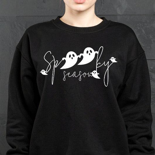 Sweatshirt Saison éffrayante Fantôme Silhouettes Halloween mo