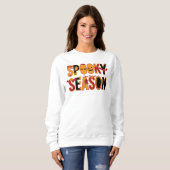 Sweatshirt Saison effrayante Halloween (Devant entier)