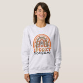 Sweatshirt Saison éffrayante Halloween Rainbow Fall (Devant entier)