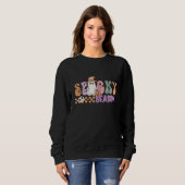 Sweatshirt Saison éffrayante Retro Halloween Super (Devant entier)