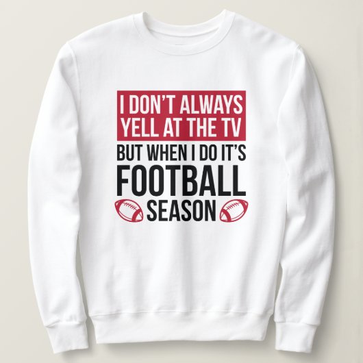 Sweatshirt Saison Football (Design devant)