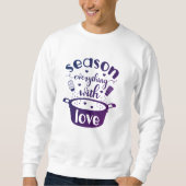 Sweatshirt Saison tout avec amour (Devant)