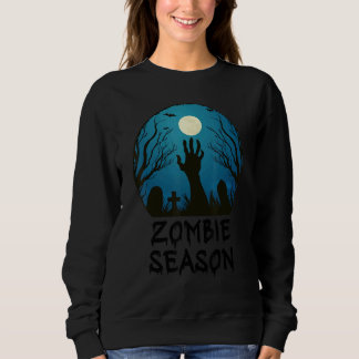 Sweatshirt Saison Zombie Graveyard Lune Scary Kids Garçons A