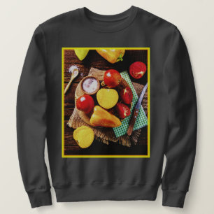 Sweatshirt "Salade de légumes maison" Photo mignonne. Command