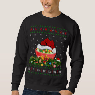 Sweatshirt Salade Lover Noël Noël Chapeau moche Salade Noël