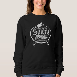 Sweatshirt Salem Witch Broom Factory - drôle vintage gothique