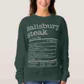 Sweatshirt Salisbury Steak Nutrition Fiches Thanksgiving Chri (Devant)