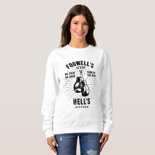 Sweatshirt Salle De Boxe Fogwells (Devant entier)