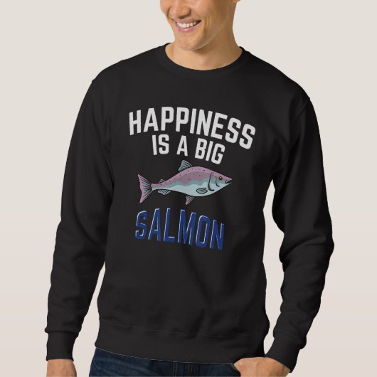 Sweatshirt Salmon Fishing Seasoning Fish Hunting (Devant)