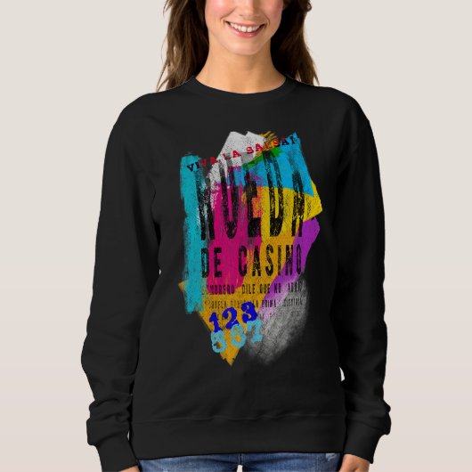 Sweatshirt Salsa Danse Rueda De Casino Danse (Devant)