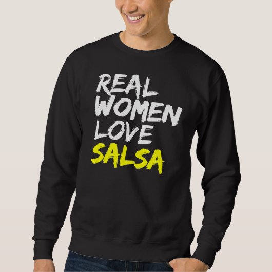 Sweatshirt Salsa Danseuse Partenaire Danser Femmes Aimer Sals (Devant)