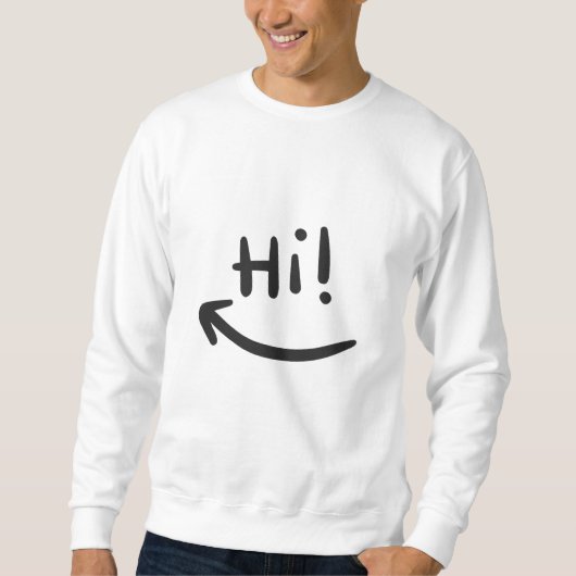 Sweatshirt Salut en souriant (Devant)