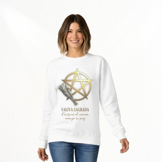 Sweatshirt Salvia sagrada Pentáculo dorado