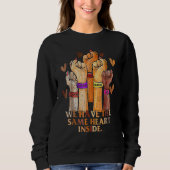 Sweatshirt Same Heart Black History Month BLM Melanin Pride W (Devant)