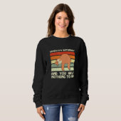 Sweatshirt Samedi et rien à faire Sloth Weekend Sloth 6 (Devant entier)