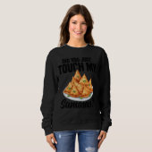 Sweatshirt Samosas Fabriquant de la nourriture indienne Vegan (Devant entier)