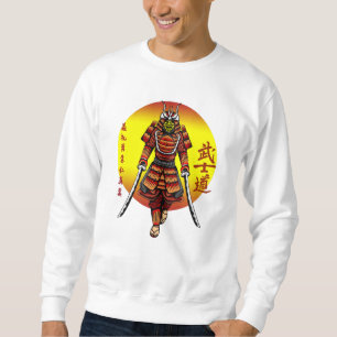 Sweatshirt Samouraï Armuré Rétro Cool avec 2 Katana