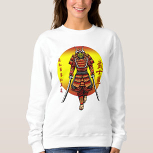 Sweatshirt Samouraï blindé rétro cool avec 2 Katanas
