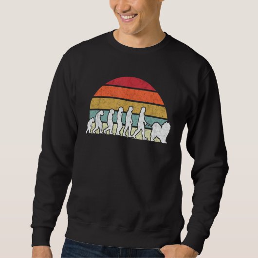 Sweatshirt Samoyed Evolution Nordic Sled Dog Samoyed (Devant)