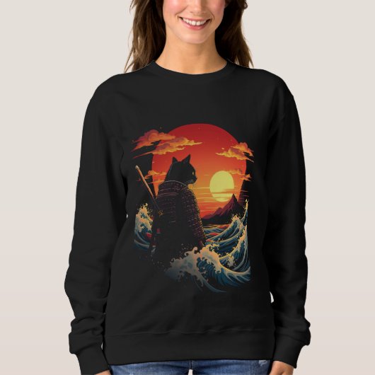Sweatshirt Samurai Chat 1 (Devant)