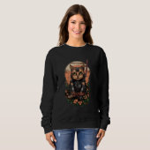 Sweatshirt Samurai Chat Ninja Shark Kanagawa Tee (Devant entier)